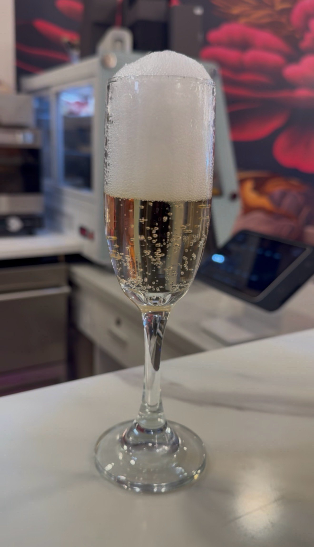 Champagne being poured at a private celebration