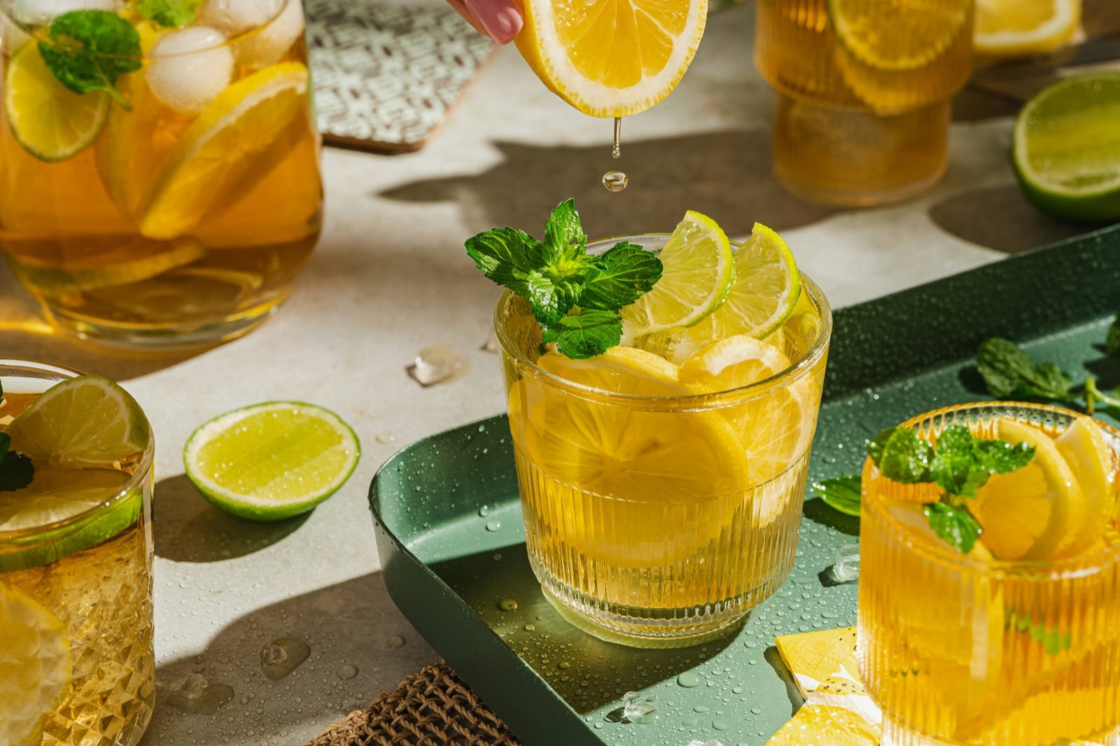 A tea-infused cocktail at The Parlour